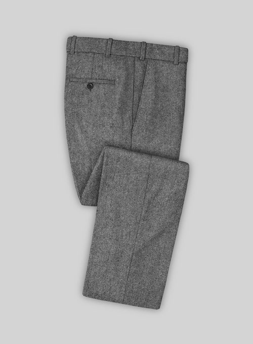 Light Weight Dark Gray Tweed Pants