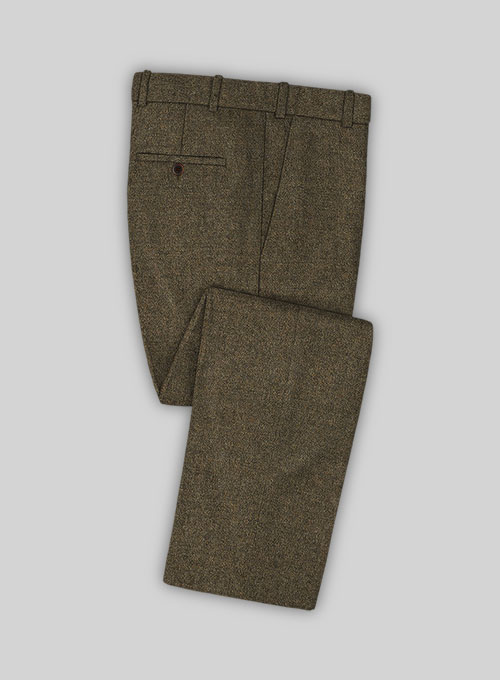 Light Weight Rust Brown Tweed Pants