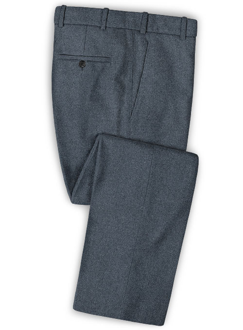 Light Weight Bond Blue Tweed Pants