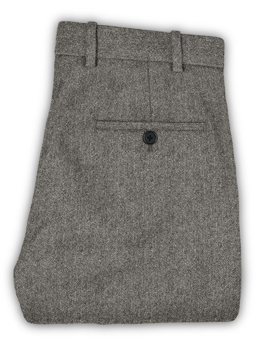 Light Weight Dark Gray Tweed Pants