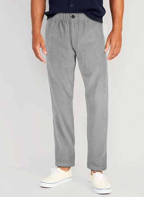 Easy Pants Light Gray Corduroy