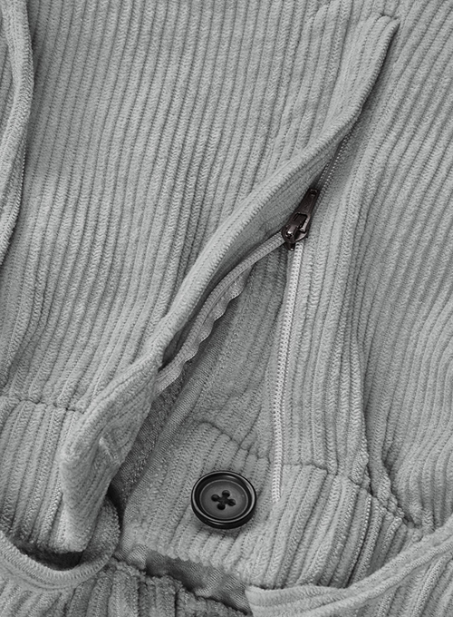 Easy Pants Light Gray Corduroy - Click Image to Close