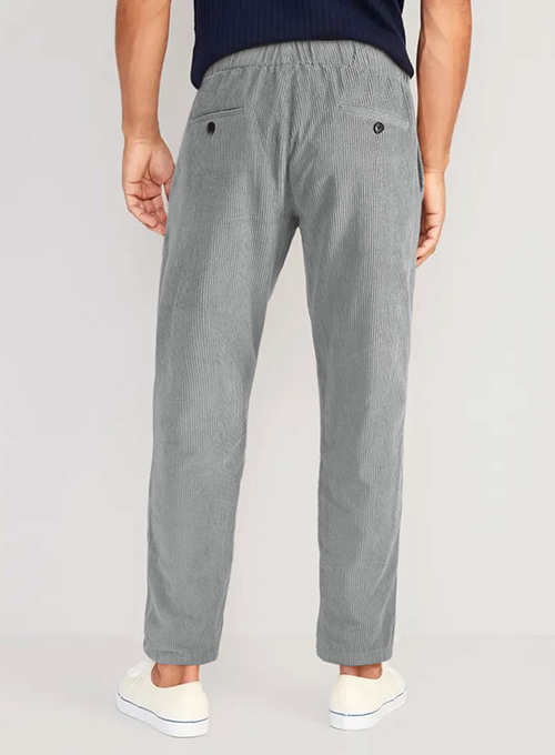 Easy Pants Light Gray Corduroy