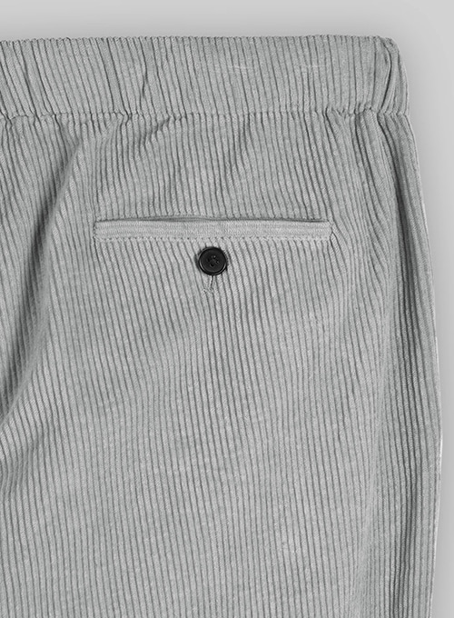 Easy Pants Light Gray Corduroy