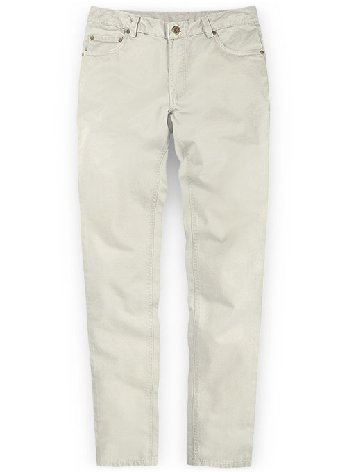 Light Beige Stretch Chino Jeans : Made To Measure Custom Jeans For Men ...