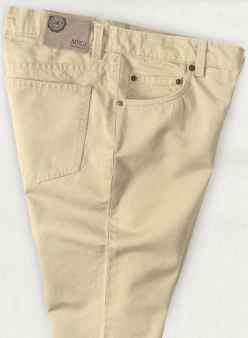 Light Khaki 4 Way Stretch Chino Jeans