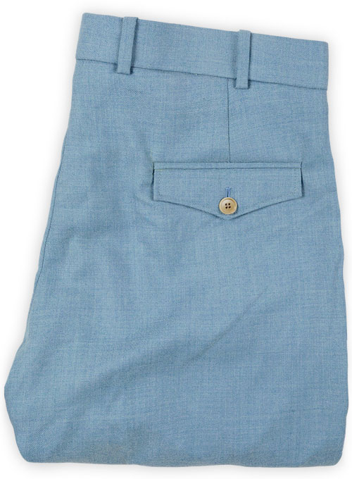 Light Weight Arctic Blue Tweed Pants