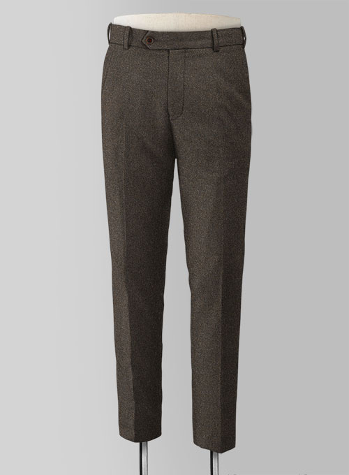 Light Weight Dark Brown Tweed Pants