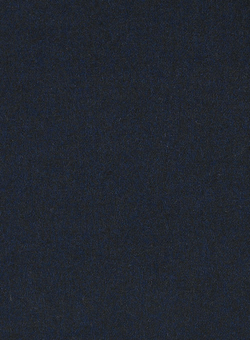 Light Weight Melange Dark Blue Tweed Pants - Click Image to Close