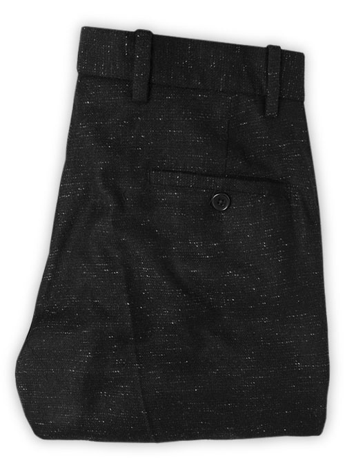 Light Weight Twilight Black Tweed Pants