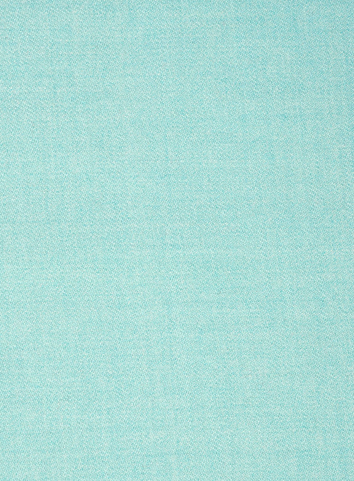 Melange Aqua Blue Tweed Pants - Click Image to Close