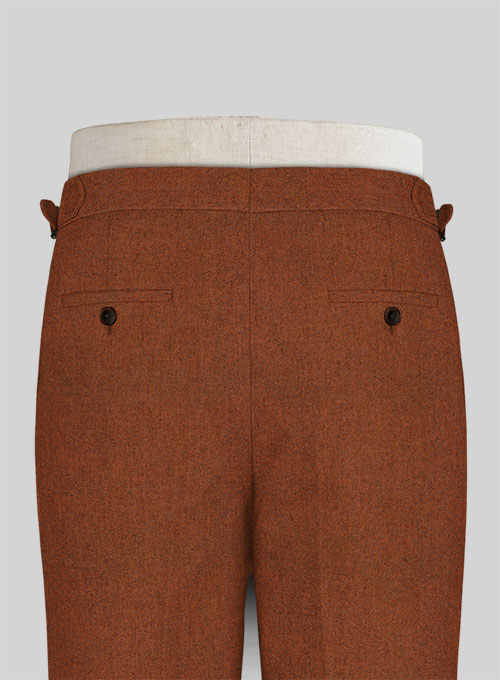 Melange Rust Highland Tweed Trousers - Click Image to Close