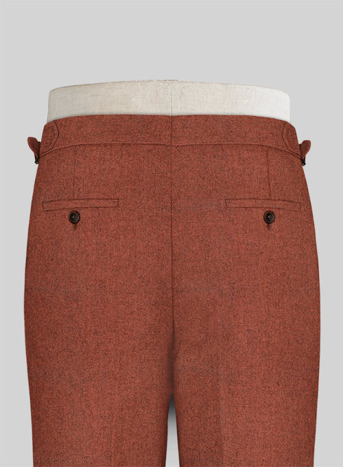 Melange Titan Rust Highland Tweed Trousers - Click Image to Close