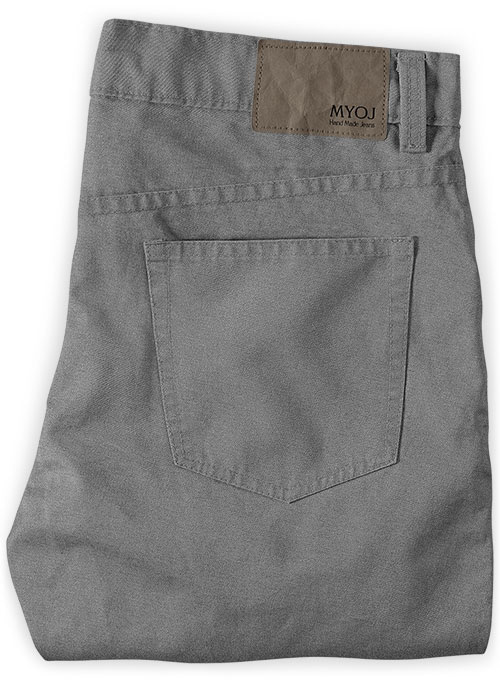 Mid Gray Peach Finish Chino Jeans