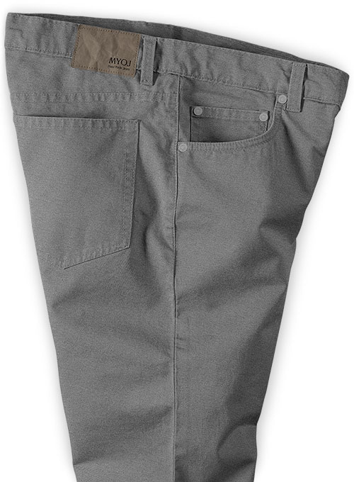 Mid Gray Peach Finish Chino Jeans