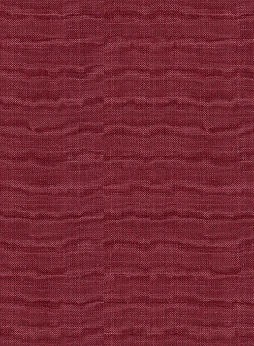 Moscow Maroon Pure Linen Pants