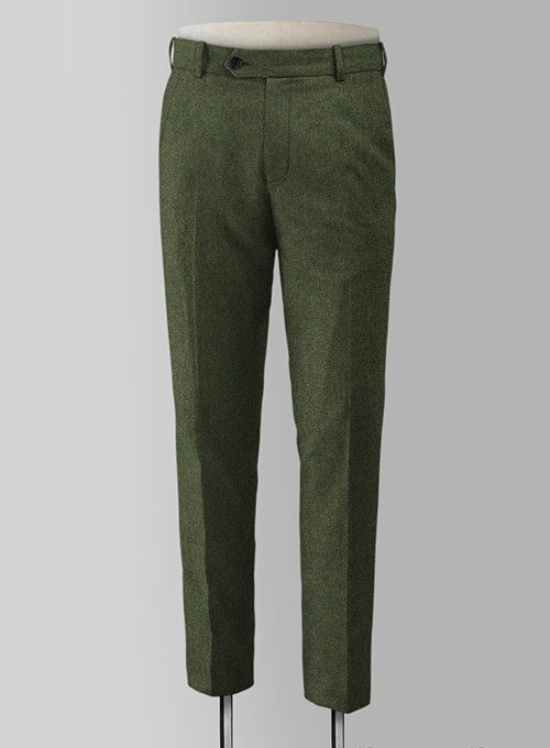 Naples Green Tweed Pants