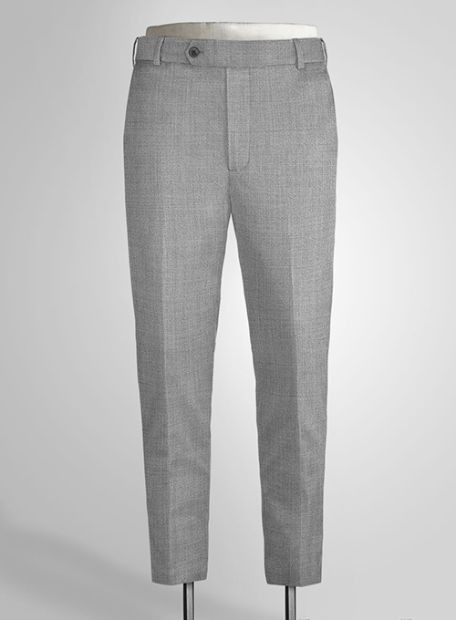 Napolean Worsted Light Gray Wool Pants - Click Image to Close