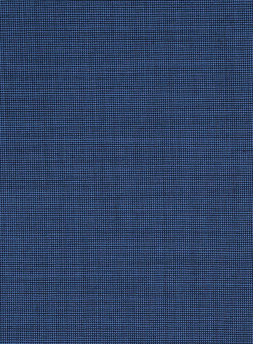 Napolean Nailhead Blue Double Gurkha Wool Trousers
