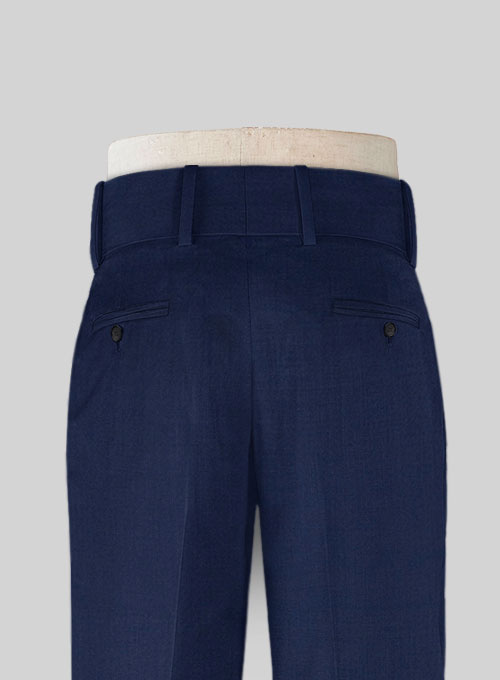 Napolean Bottle Blue Double Gurkha Wool Trousers