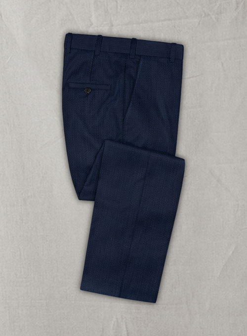 Napolean Bold Blue Wool Pants