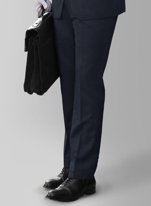 Napolean Dark Blue Wool Pants - Click Image to Close