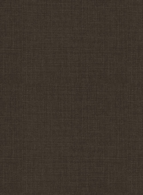Napolean Sharkskin Dark Brown Wool Pants - Click Image to Close