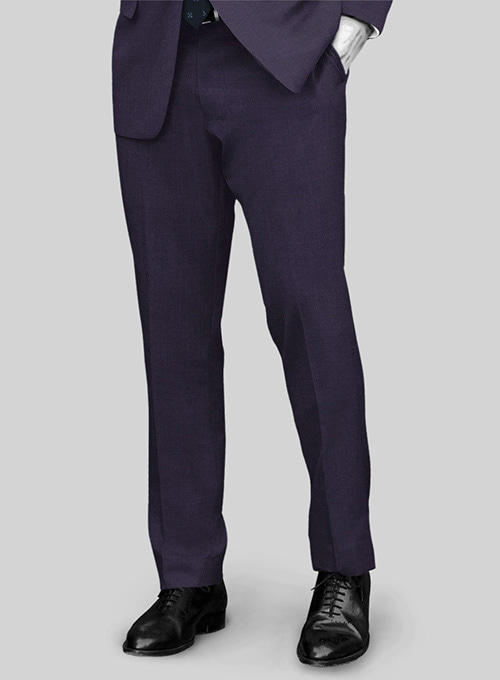 Napolean Eggplant Wool Pants