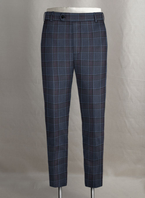 Napolean King Blue Wool Pants - Click Image to Close