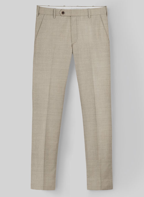 Napolean Melange Khaki Wool Pants