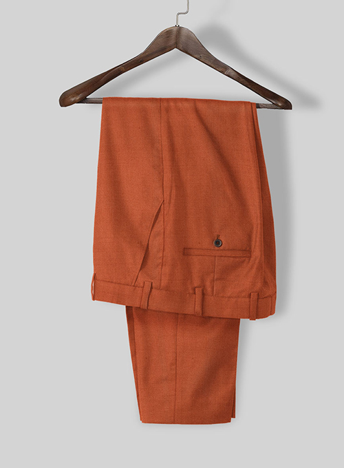 Napolean Runway Orange Wool Pants - Click Image to Close