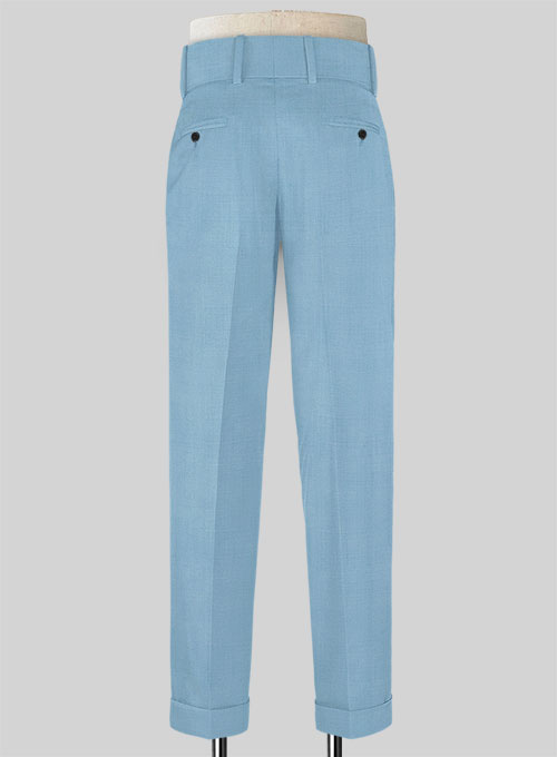 Napolean Taj Blue Double Gurkha Wool Trousers