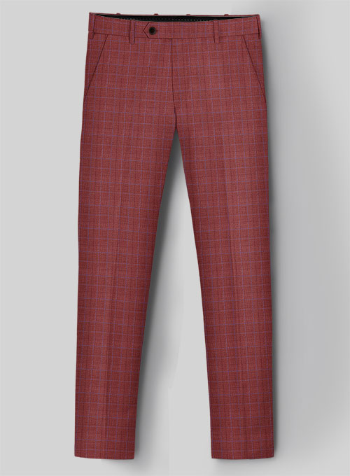 Napolean Tonia Red Wool Pants