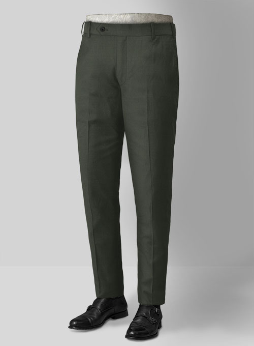 Napolean Military Green Wool Pants