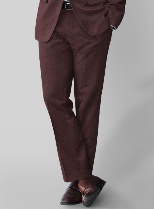 Napolean Wine Wool Pants