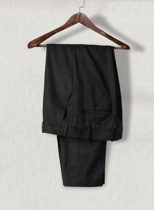 Napolean Stone Black Wool Pants - Click Image to Close