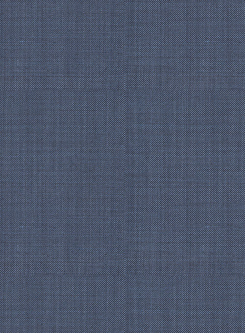 Napolean Sharkskin Slate Blue Double Gurkha Wool Trousers