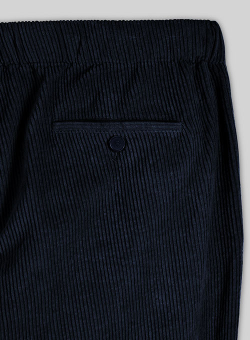 Easy Pants Navy Blue Corduroy - Click Image to Close