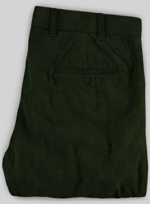 Olive Green Corduroy Trousers