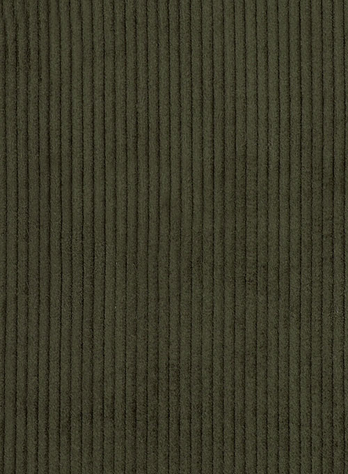 Olive Thick Corduroy Trousers - 8 Wales