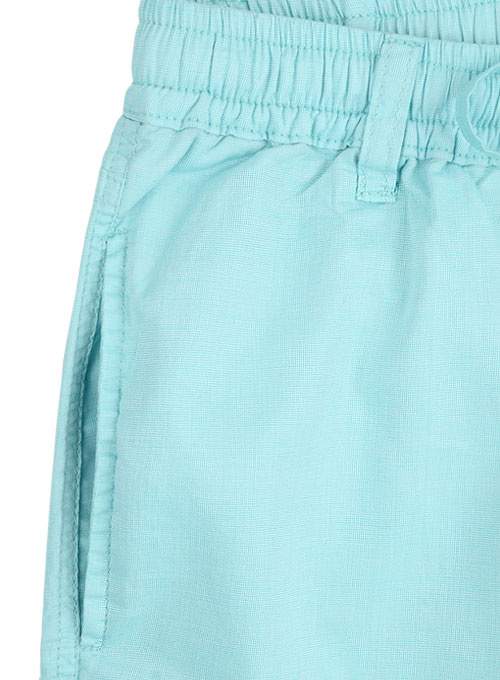 Poplene Light Blue Light Weight Shorts - Click Image to Close