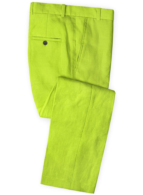 Pure Neon Green Linen Pants