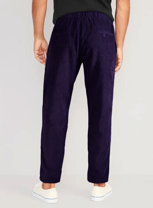 Easy Pants Purple Corduroy