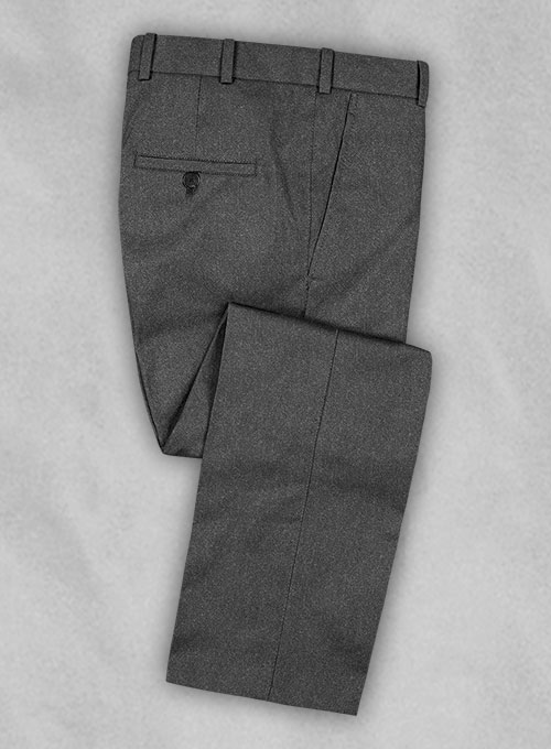 Reda Flannel Charcoal Wool Pants