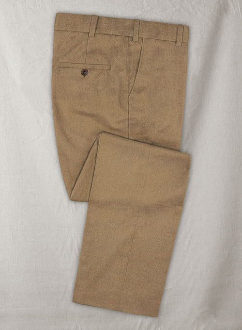 Reda Sandrift Khaki Wool Pants : Made To Measure Custom Jeans For Men ...