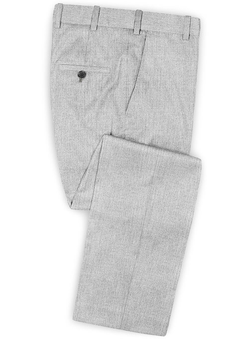 Reda Worsted Mid Gray Pure Wool Pants