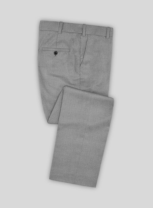 Reda Worsted Mid Gray Pure Wool Pants