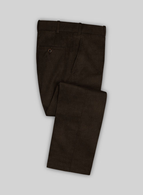Rich Brown Thick Corduroy Pants