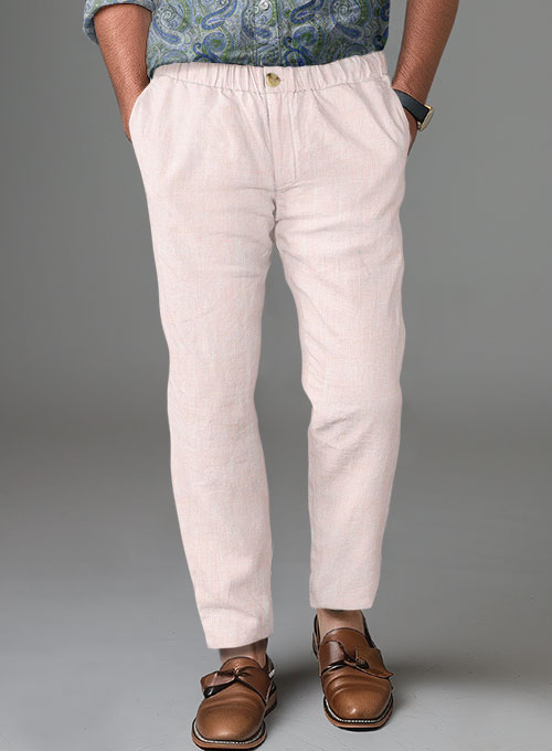 Easy Pants Roman Light Pink Linen