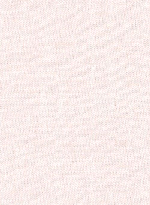 Roman Light Pink Linen Pants - Click Image to Close